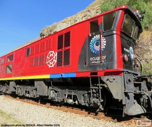 yapboz TRANS-Andean demiryolu Ekvador